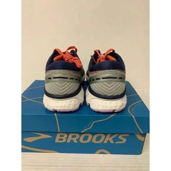 -590 Brooks Ghost 11, Grey/Blue, MED-Width, Running Shoes-US 6.5 Womens
