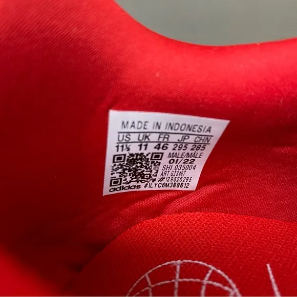 🆕 Adidas Swift Run 22 Running Athletic Shoes Men's Size US 11.5 Red GZ3497