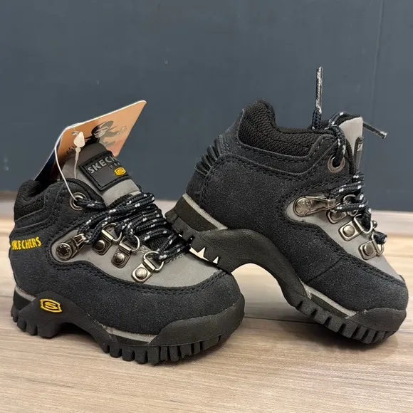 🩶 Brand New Skechers Navy Gray Baby/Toddler Hiking Metros
