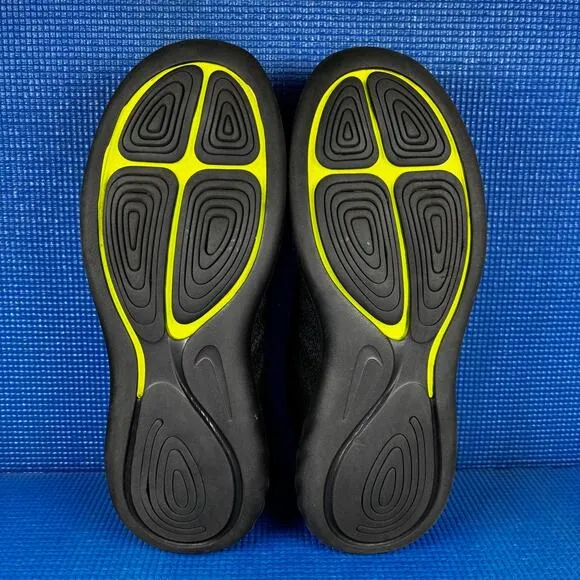 🔴 NIKE LUNARGLIDE 9 Men`s Size 10 Black Athletic Running Shoes 904715-007