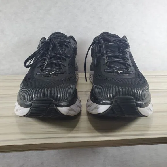 11 Hoka One One Men's Bondi 7 Black White Sneakers Shoes Running
