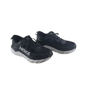 11 Hoka One One Men's Bondi 7 Black White Sneakers Shoes Running