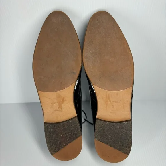1937 Footwear Shoes Mens 9 Patent Leather Lace up Classic Dress Work Church Slip