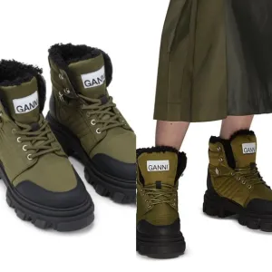 $495🔥GANNIKalamata Lace-up Hiking Boots In Green size 37