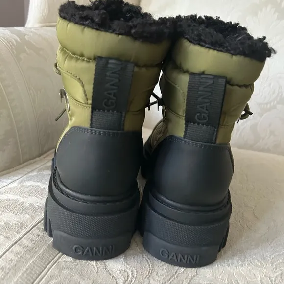 $495🔥GANNIKalamata Lace-up Hiking Boots In Green size 37