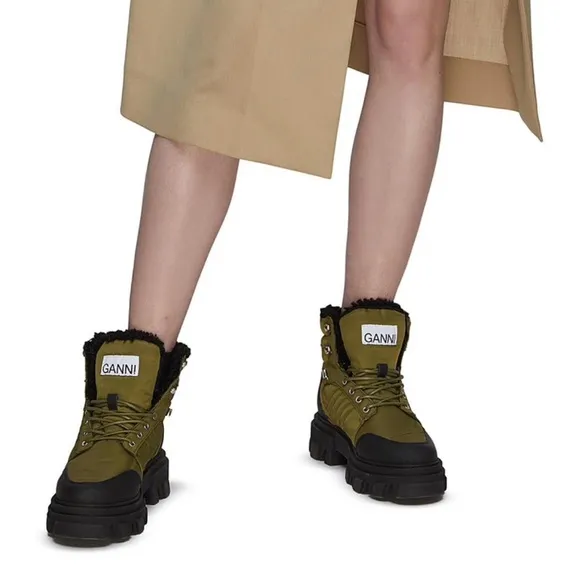 $495🔥GANNIKalamata Lace-up Hiking Boots In Green size 37