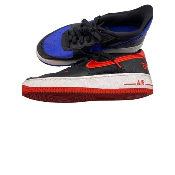7Y Nike Boys Air Force 1 Low 82 DH0201-001 Black Casual Shoes Sneakers