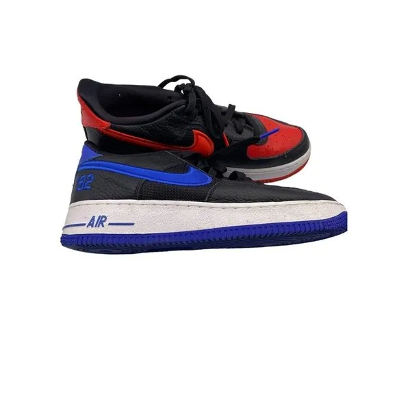 7Y Nike Boys Air Force 1 Low 82 DH0201-001 Black Casual Shoes Sneakers