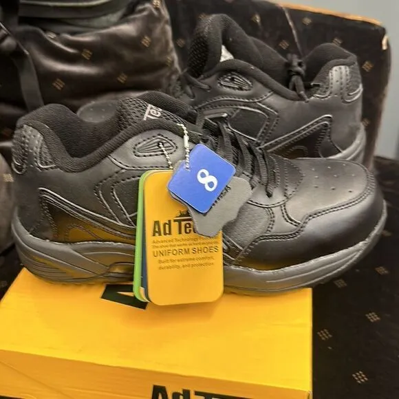 Ad Tec Mens Certified Workshift Work Shoes Memory Foam Non Metallic NEW SZ 8