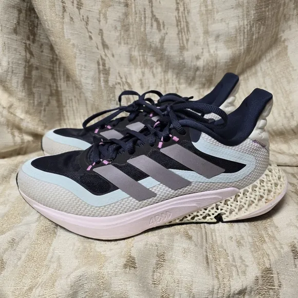 ADIDAS 4DFWD PULSE 2 Women's Running Shoes-Shadow Navy/Matt Purple Met Sz8