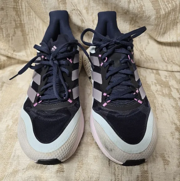 ADIDAS 4DFWD PULSE 2 Women's Running Shoes-Shadow Navy/Matt Purple Met Sz8