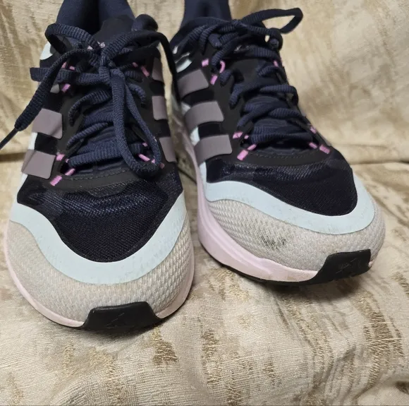 ADIDAS 4DFWD PULSE 2 Women's Running Shoes-Shadow Navy/Matt Purple Met Sz8