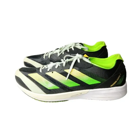 Adidas Adizero Adios 7 Men's Running Shoe Size 12 Black~Green