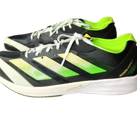 Adidas Adizero Adios 7 Men's Running Shoe Size 12 Black~Green