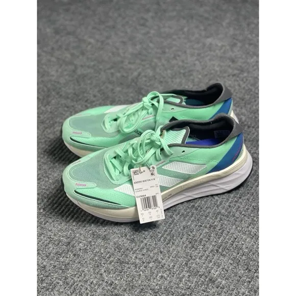 Adidas Adizero Boston 11 “Pulse Mint” Men Size 10 Running Shoes GV9064 NEW