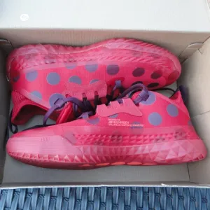 ADIDAS &quot;HARDEN&quot; Red Polka Dot Vol. 5 Futurenatural Men's Sneakers Sz 8 with Box