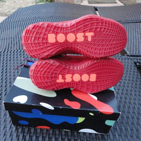 ADIDAS &quot;HARDEN&quot; Red Polka Dot Vol. 5 Futurenatural Men's Sneakers Sz 8 with Box