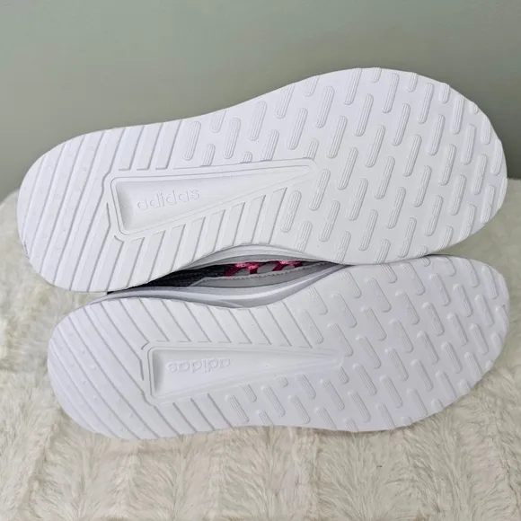 Adidas Big Kid Lite Racer Adapt 5.0K Running Shoes GRAY PINK sz 5