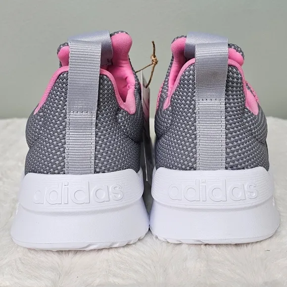 Adidas Big Kid Lite Racer Adapt 5.0K Running Shoes GRAY PINK sz 5