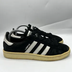 Adidas Campus Mens Size 7.5 Black 3 Stripes Casual Shoes Sneakers BZ0084 2017