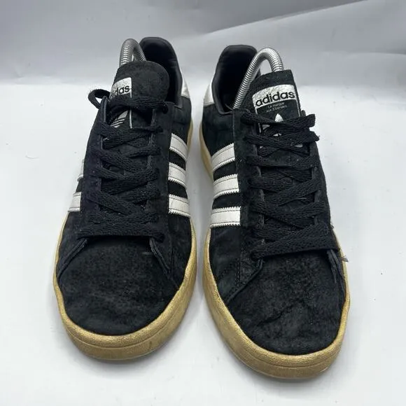 Adidas Campus Mens Size 7.5 Black 3 Stripes Casual Shoes Sneakers BZ0084 2017