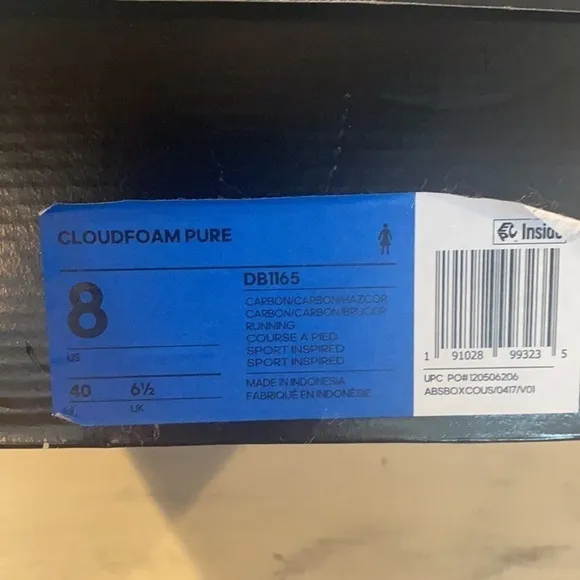 Adidas Cloudfoam Pure Women's Running Shoes Black​​​​​​​​​