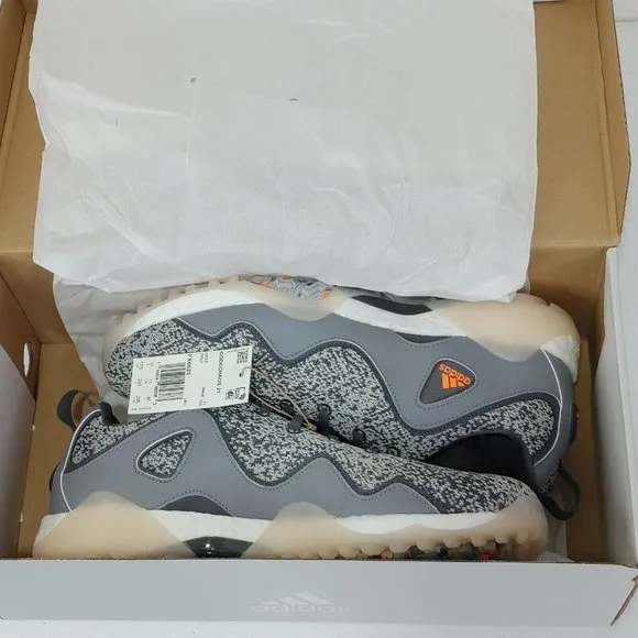 Adidas CodeChaos 21 Golf Shoes - Grey Five / Scream Orange / Grey Sz 11.5