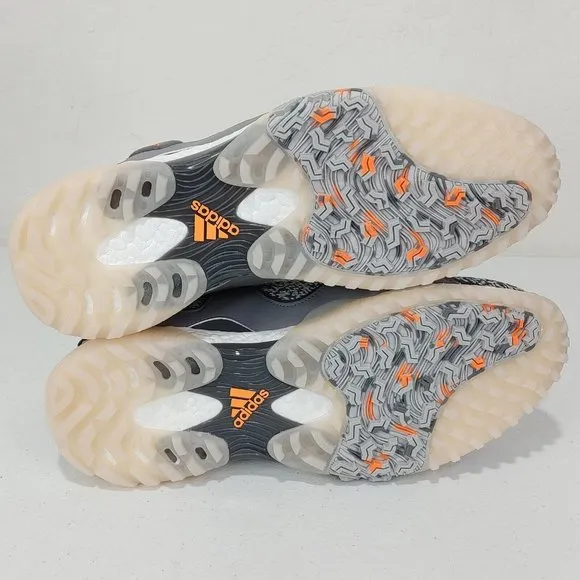 Adidas CodeChaos 21 Golf Shoes - Grey Five / Scream Orange / Grey Sz 11.5