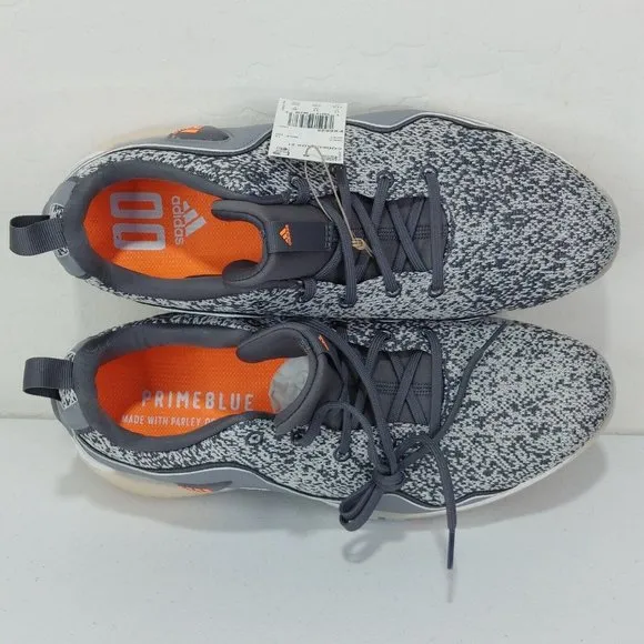 Adidas CodeChaos 21 Golf Shoes - Grey Five / Scream Orange / Grey Sz 11.5