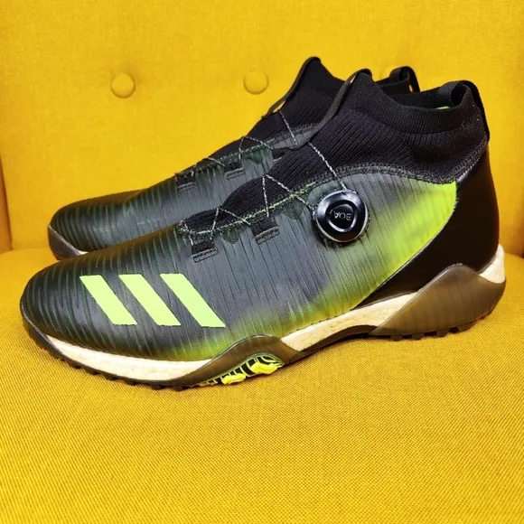 Adidas Codechaos BOA Waterproof Black Sigma Green Men's Golf Shoe Size 12