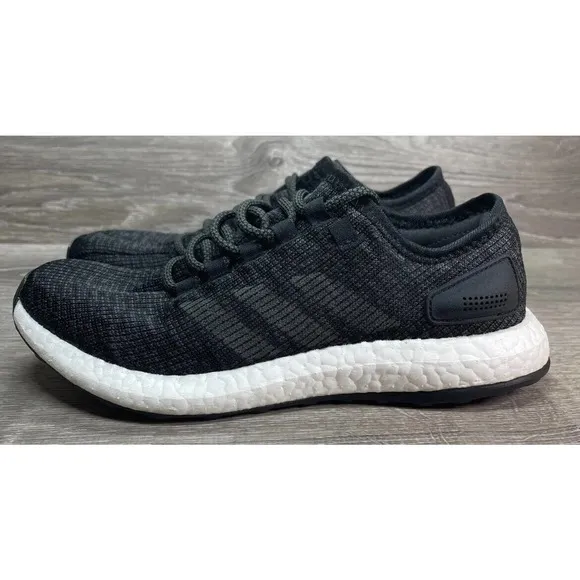Adidas Core Black PureBOOST Ultra Running Race Shoes Mens 7.5 NEW Fast Ship
