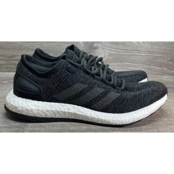 Adidas Core Black PureBOOST Ultra Running Race Shoes Mens 7.5 NEW Fast Ship
