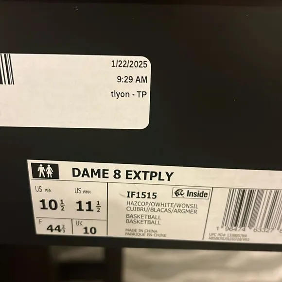 Adidas Dame 8 Extply Basketball Shoes Sneakers new IF1515 Men’s Size 10.5