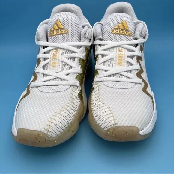 Adidas D.O.N ISSUE 2 FX9431 White/Gold Basketball Shoes SZ 5.5/ SZ 7 Womens