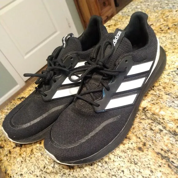Adidas Energyfalcon Men's Sz 10 Running Shoes Sneakers Core Black White FV9088