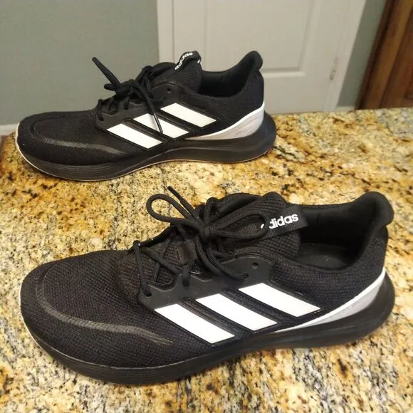 Adidas Energyfalcon Men's Sz 10 Running Shoes Sneakers Core Black White FV9088