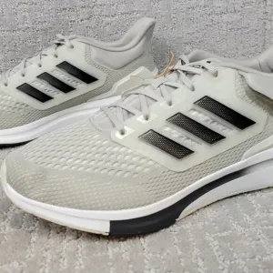 ADIDAS EQ21  Men's Size US 13 Metal Grey Black Athletic Running Shoes NEW