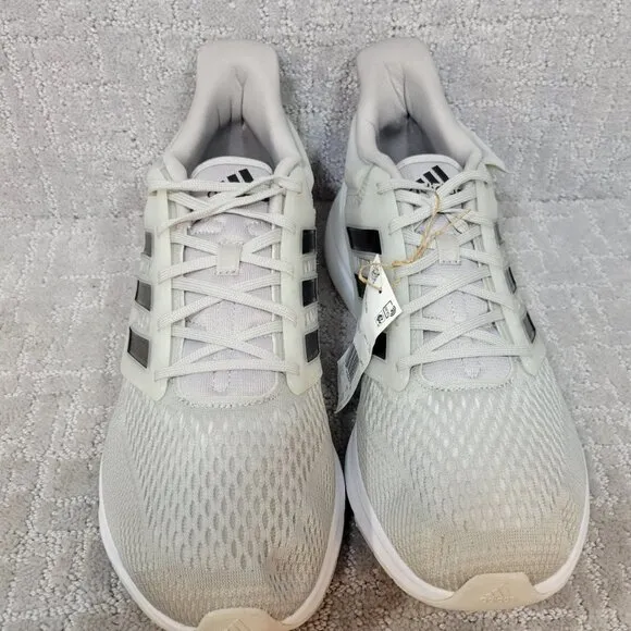 ADIDAS EQ21  Men's Size US 13 Metal Grey Black Athletic Running Shoes NEW