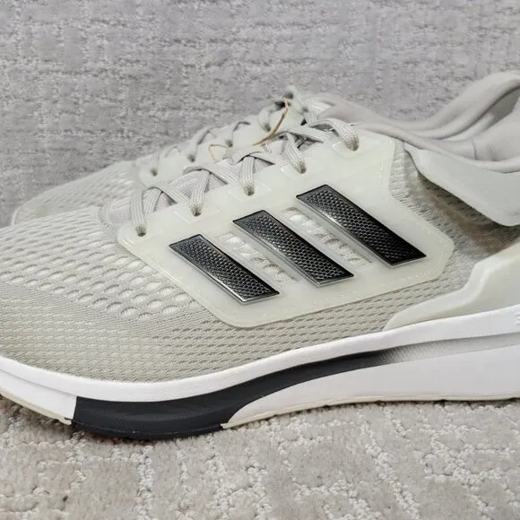 ADIDAS EQ21  Men's Size US 13 Metal Grey Black Athletic Running Shoes NEW