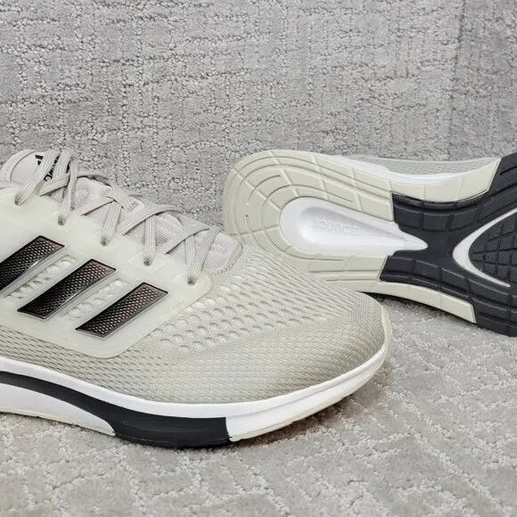 ADIDAS EQ21  Men's Size US 13 Metal Grey Black Athletic Running Shoes NEW
