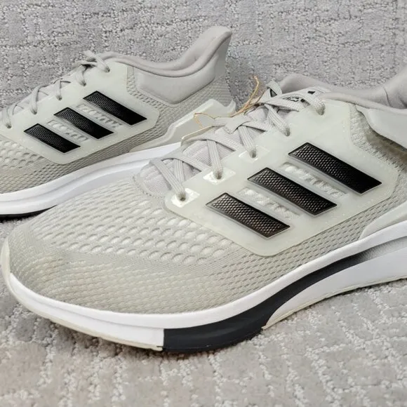 ADIDAS EQ21  Men's Size US 13 Metal Grey Black Athletic Running Shoes NEW