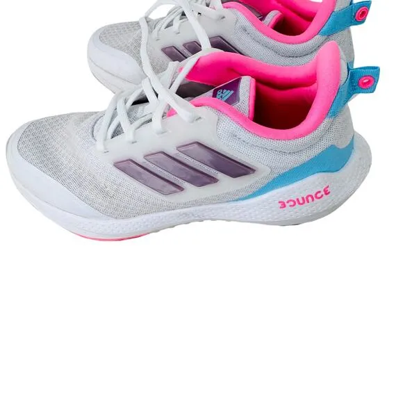 adidas EQ21 Run 2.0 Running Sneakers Shoes Youth Size‎ 3.5 White Lace Up HR1834