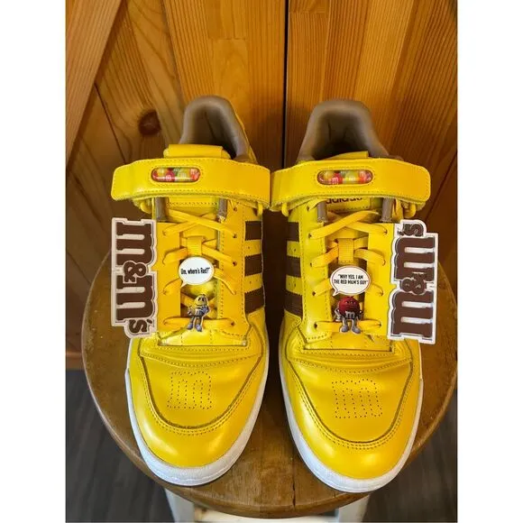 Adidas Forum Low '84 M&amp;M's Yellow Men Sneakers Shoes - 9.5 GY1179