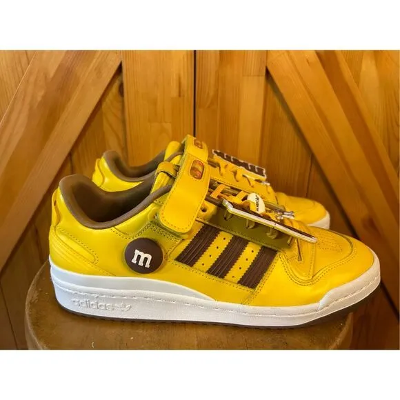 Adidas Forum Low '84 M&amp;M's Yellow Men Sneakers Shoes - 9.5 GY1179