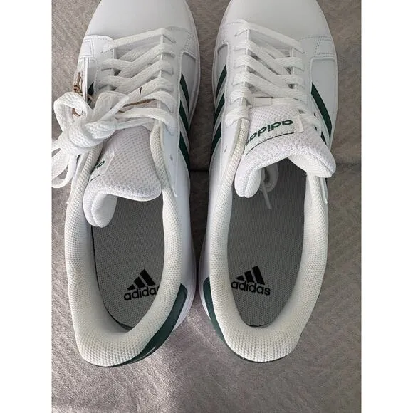 Adidas Grand Court 2.0 Sneakers Tennis Shoes Casual White Green Size 7 Youth