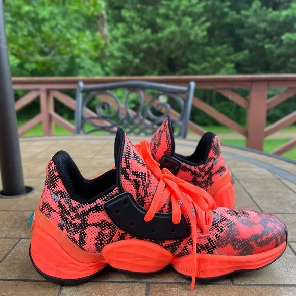Adidas Harden Vol 4 Orange Basketball Sneakers Shoes EF9944 Size 6