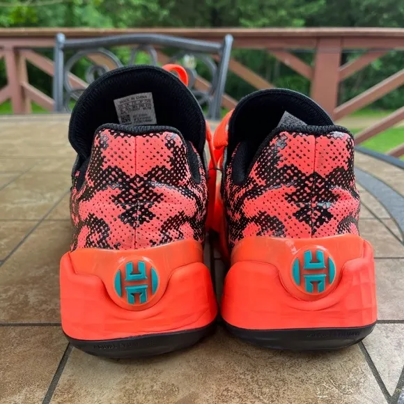 Adidas Harden Vol 4 Orange Basketball Sneakers Shoes EF9944 Size 6