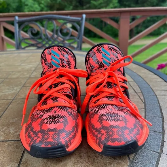 Adidas Harden Vol 4 Orange Basketball Sneakers Shoes EF9944 Size 6