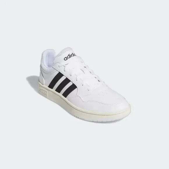 Adidas Hoops 3.0 GY5434 Sneakers Men White Black Leather Sportswear Shoes NR7275
