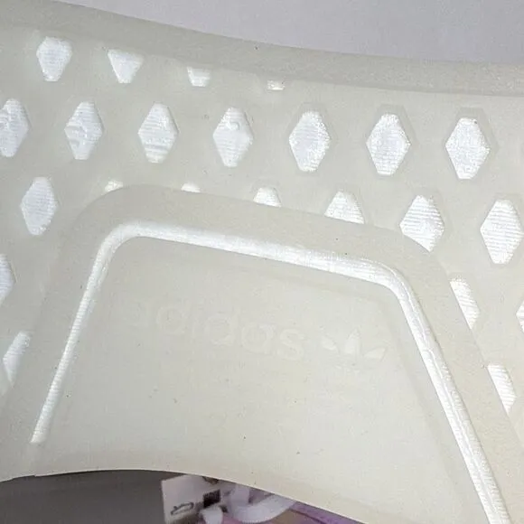 ADIDAS HQ6184 NMD_R1‎ JR'S (Medium) Lilac/White/Lilac Mesh Running Shoes
